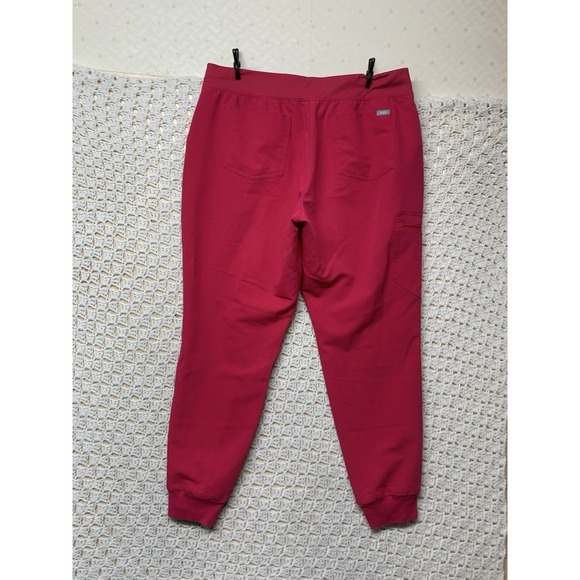 Figs High Waisted Zamora Yoga Pants Jogger Women Sz XL Pink Scrubs Uniform - Picture 3 of 11